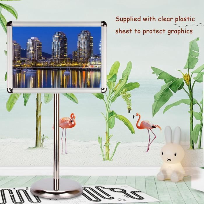 Porte-Affiche Sur Pied Télescopique Réglable 29-93 Cm - Support Publicitaire Sol Pour Magasins, Mariages Et Expositions