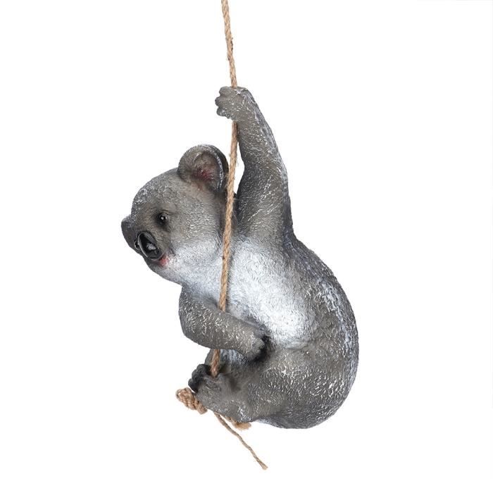 Pendentif Koala En Résine Pour Jardin - Déco Extérieure Rustique - Accroche Arbre Ou Massif - Finition Vintage