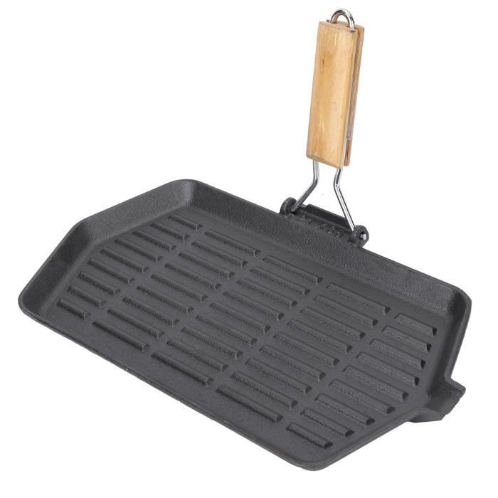 Poêle En Fonte Émaillée 20 Cm - Antiadhésive, Compatible Tous Feux (Induction, Gaz, Électrique) - Pour Intérieur Et Extérieur