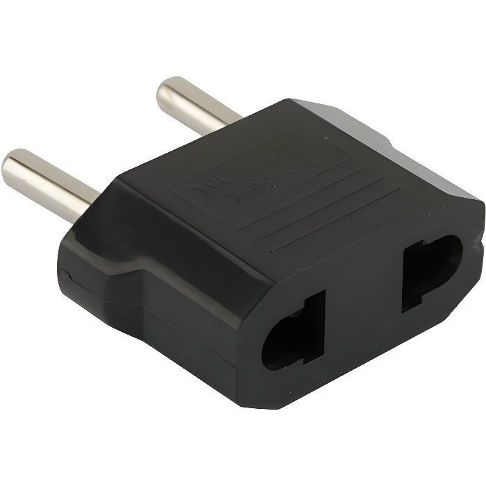 Adaptateur de Voyage - ZISONIX - USA vers France - Prise simple - Femelle - Monde vers Europe
