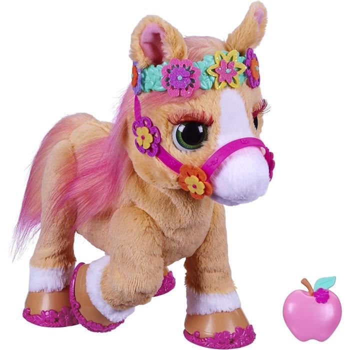 Peluche électronique Cannelle mon poney coquet, animal de 35 cm, plus de 80 sons et réactions, 26 ac