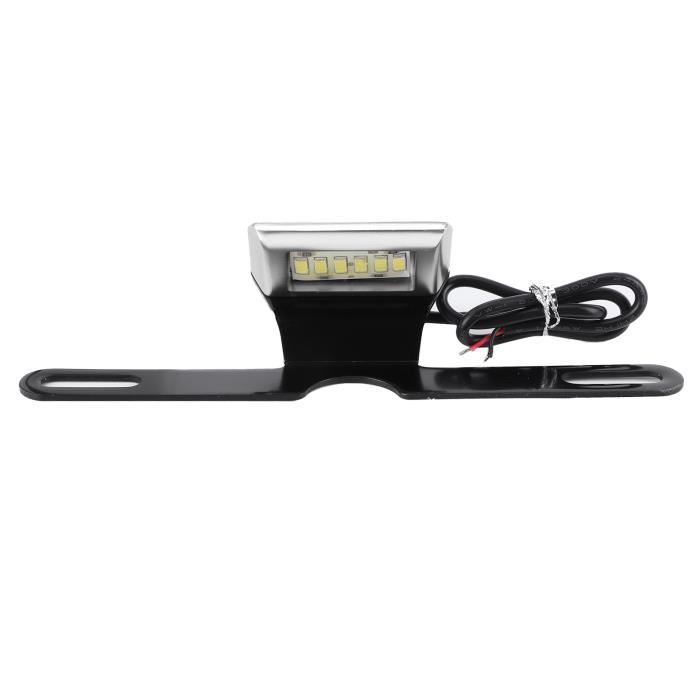 Feu Plaque Immatriculation Éclairage Plaque Immatriculation Moto KIMISS - LED Blanche 12V, Universel ABS Led Blanc 12v