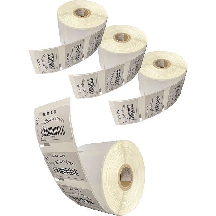 4 rouleau etiquettes seiko DYMO 11354 compatibles labels writer roll 57mm x 32mm
