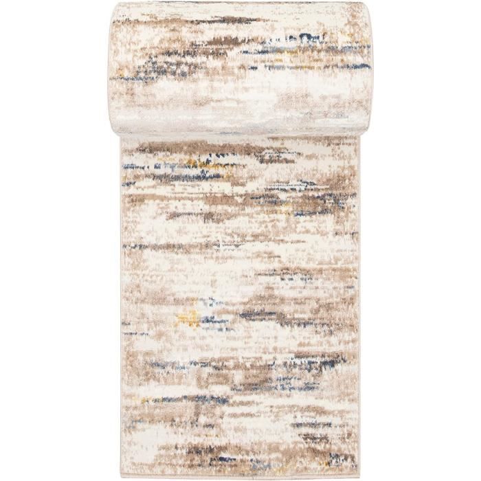 Tapis De Couloir Moderne 52x115 Cm Antidérapant - Uni, Doux, Absorbant - Pour Cuisine, Entrée, Salon - Lavable à La Main - 2