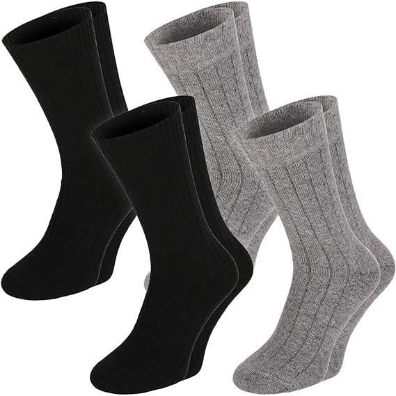 Socks Lot de 4 paires de chaussettes en laine mérinos. Unisexe – Chaussettes  chaudes en laine mérinos pour homme 43-46 Chaussettes black - Cdiscount  Prêt-à-Porter