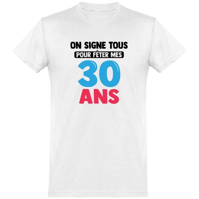 T shirt sales 30 ans homme