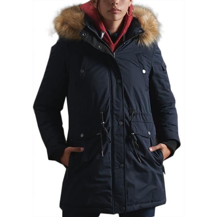 Parka SuperDry Nadare Microfibre Marine 