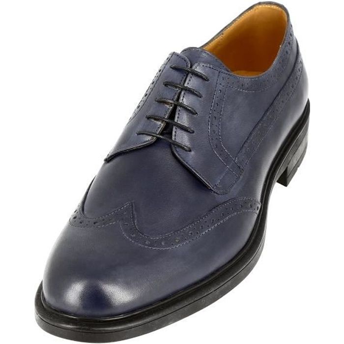 Chaussure Homme Derby en cuir Bleu Marine