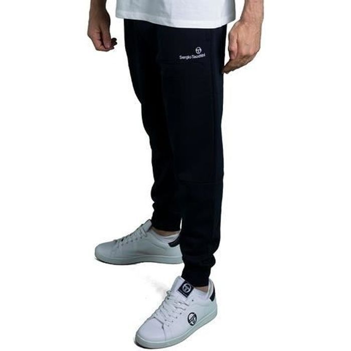 Pantalon jogging homme Sergio Tacchini Itzal 021 - navy/white - XL - Fitness - Manches longues - Respirant