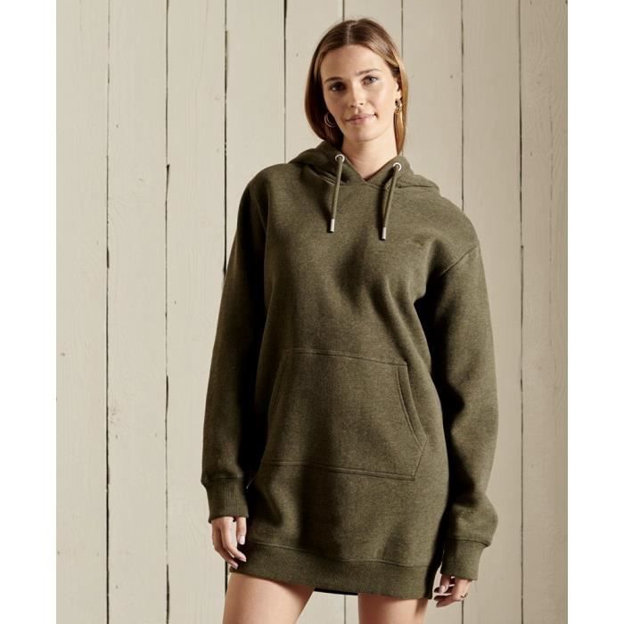ROBE SWEAT VINTAGE LOGO EMB HOOD SUPERDRY OLIVE Cdiscount Pr t