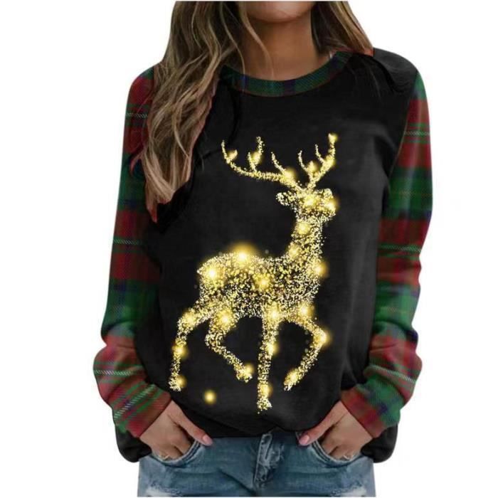 Pull De Noël Femme - Sweat 'Moche De Noël' Motif Bonhomme De Neige Et Flocons - Chaud Et Festif