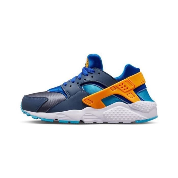chaussures de running nike air huarache run jr - orange/bleu marine - enfant
