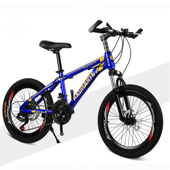 Vélo Enfant 20 Pouces - VTT Avec 6 Vitesses, Freins à Double Disque, Cadre Acier, Garçon/fille, Neuf (garantie 3 Ans)