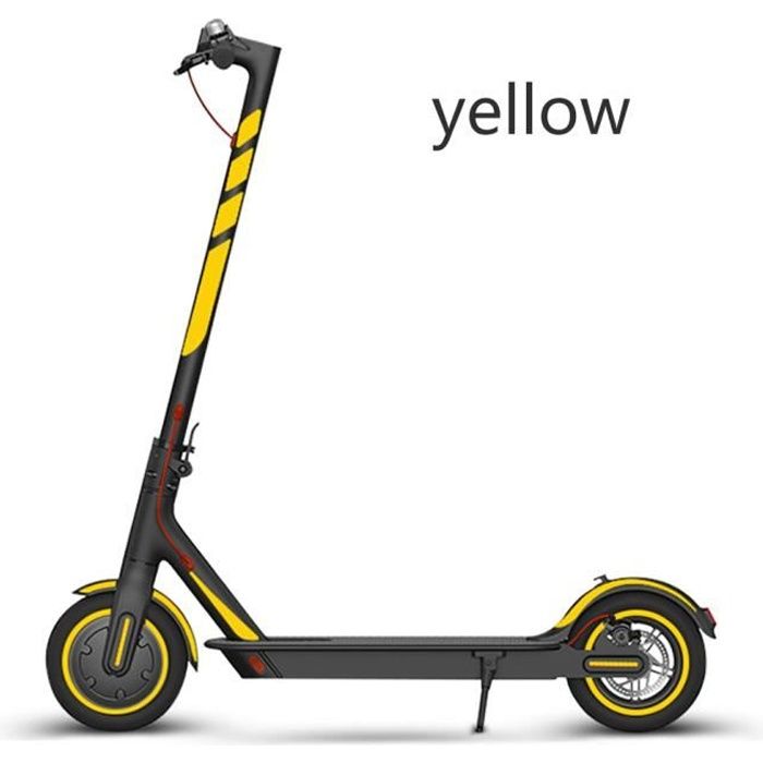 TROTTINETTE-Mi 365 - pro - 1s Scooter réfléchissant autocollant avertissement de nuit autocollant-jaune