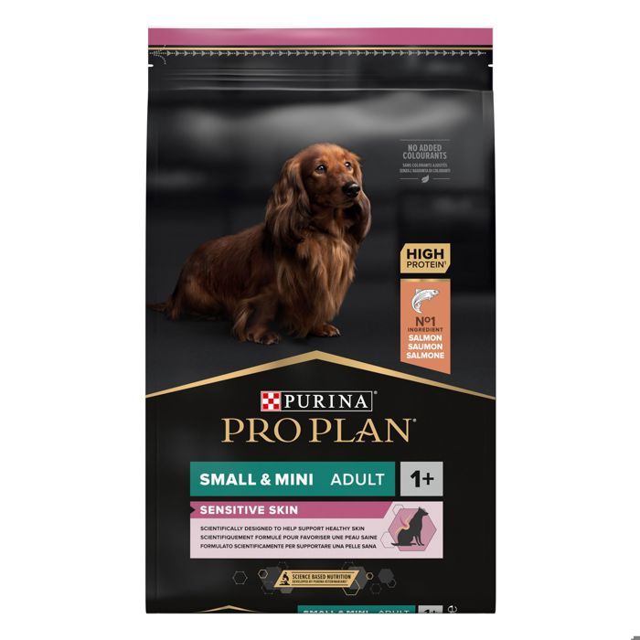 PRO PLAN Sensitive Skin Optiderma - Croquettes au saumon - Pour chien adulte de petite taille - 3 kg PRO PLAN Sensitive Skin Optiderma - Croquettes au saumon - Pour chien adulte de petite taille - 3 kg