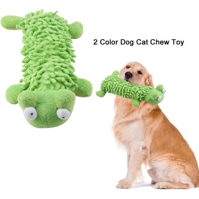 Peluche Jouet À Mâcher Pour Chien Chat Vert QQMORA ANIMALERIE Fibre de polyester 54g