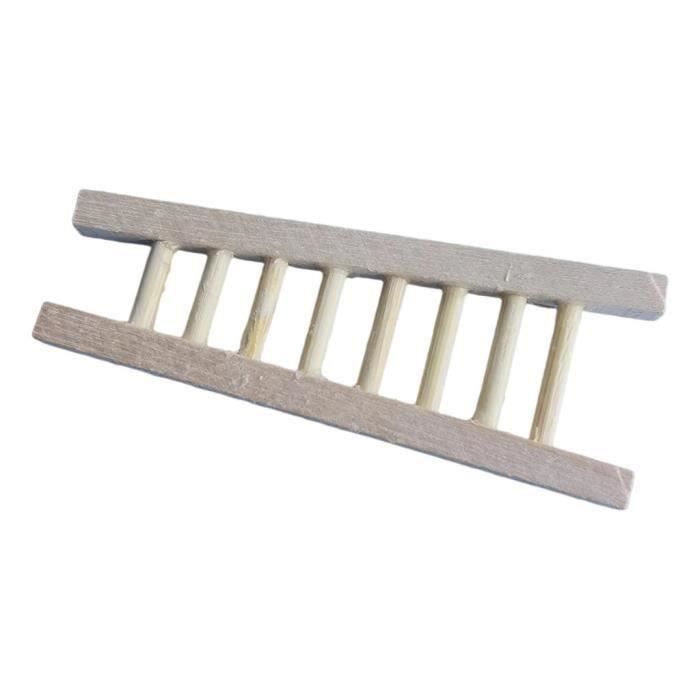 Lot De 2 Mini échelles En Bois Pour Maison De Poupée, Diorama, Jardin Féérique - 10 Cm De Long - Décorations Miniatures