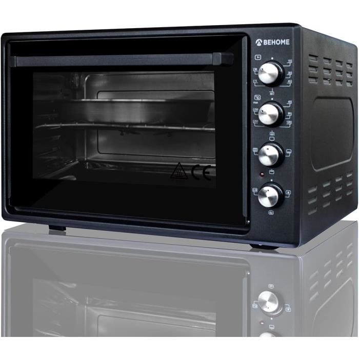 Four Électrique Behome 38L Autonettoyant - Ventilé, Gril, 320°C - Avec Accessoires