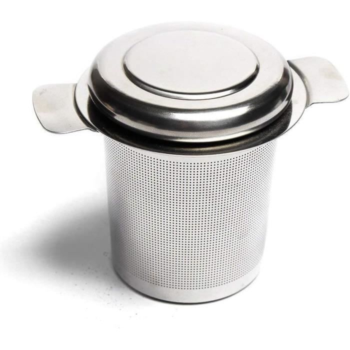 Infuseur à Thé En Forme De Bonhomme - Lot De 2 En Acier Inox Et Silicone, Filtre Micro-Perforé Pour Tasses Et Théières - 11