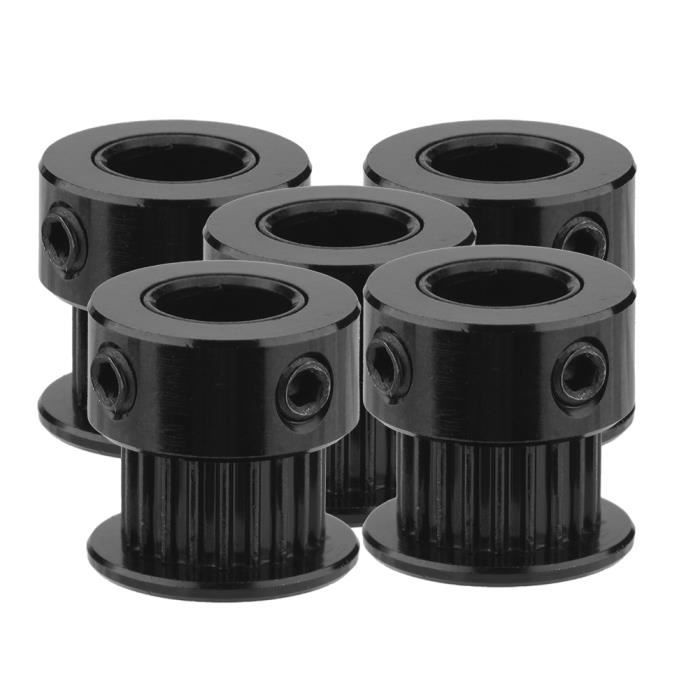 Poulies Synchrones GT-2 20 Et 60 Dents Avec Courroie - Alliage Aluminium, Alésage 8 Et 10 Mm, Pour CNC, Machines-outils