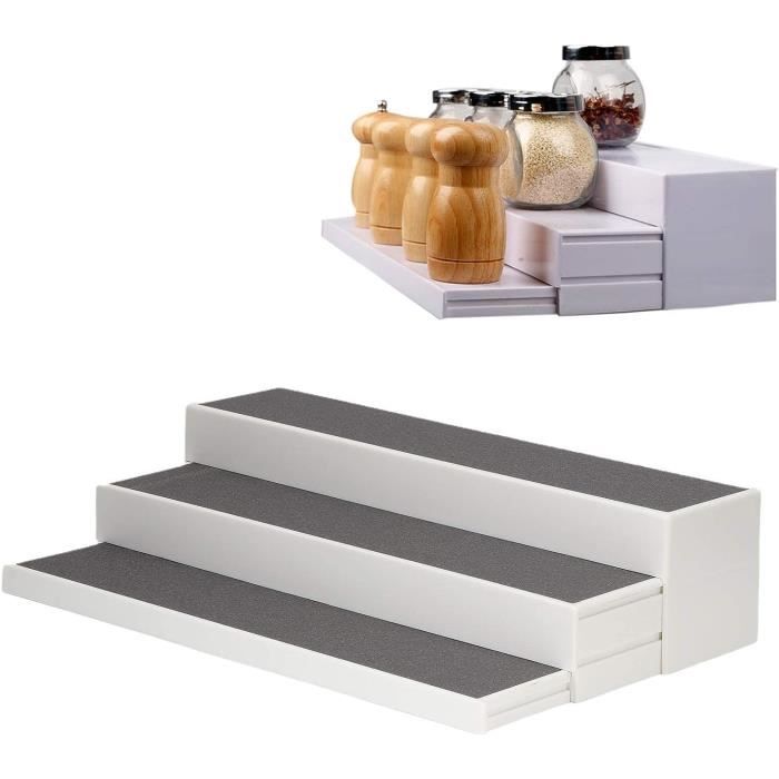 Étagère à épices, étagère à épices Extensible à 3 Niveaux Pour Comptoir De Cuisine [252