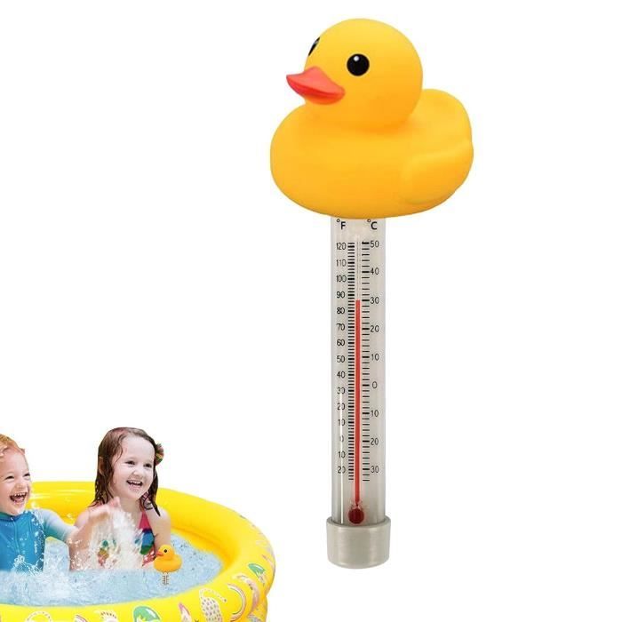 Thermomètre Piscine Flottant Canard - Lecture Facile, Ficelle Incluse, Pour Piscine, Spa, Aquarium, étang (20 Cm)