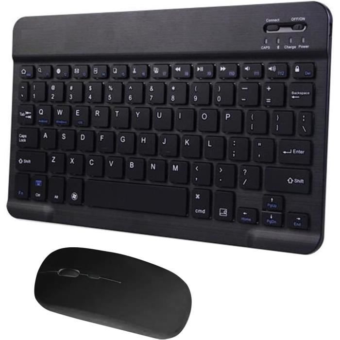 Clavier Et Souris Sans Fil Rechargeables - Ultra Minces, Silencieux, Bluetooth 5.0 | Compatible IPad, PC, Android