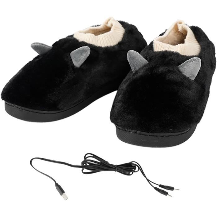Chaussures Chauffantes Électriques, Chaussure En Peluche Chauffante Électrique, ChauffePieds
