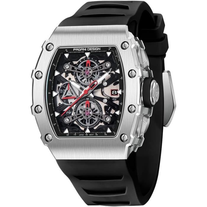 Pagani Design 1739 Montre Chronographe Pour Homme Mouvement Japonais Vk64 En Acier Inoxydable