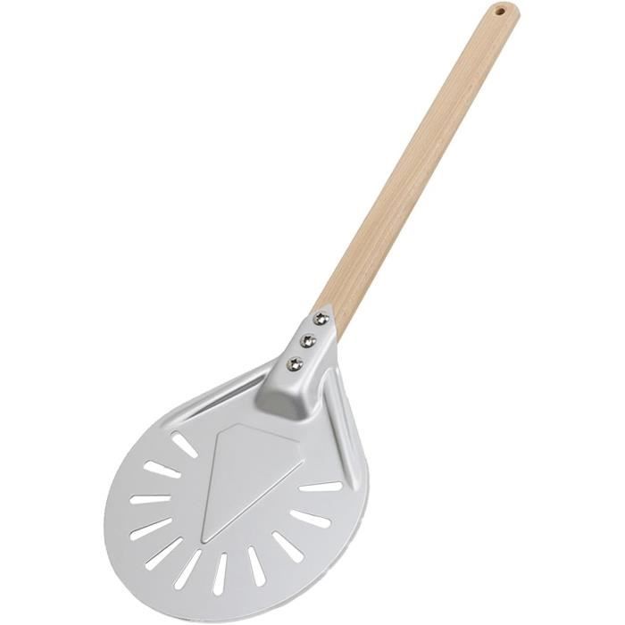 Pelle Four Aluminium Pelle à Pizza Vegena Perforée - 7 Pouces, Manche Amovible 80cm, Aluminium Pelle Ronde 7 Pouces Pelle Four Aluminium Pelle à Pizza Vegena Perforée - 7 Pouces, Manche Amovible 80cm, Aluminium Pelle Ronde 7 Pouces