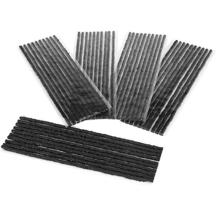 50 Bandes Réparation Pneus BORISCA - Kit Urgence Crevaison, Pour Voitures/Motos Sans Chambre