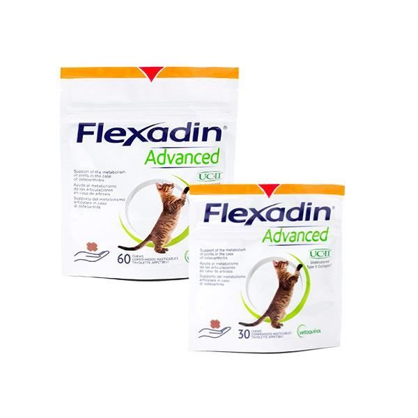VETOQUINOL Flexadin Advanced Chat - Sachet de 60 croquettes &agrave; m&acirc;cher