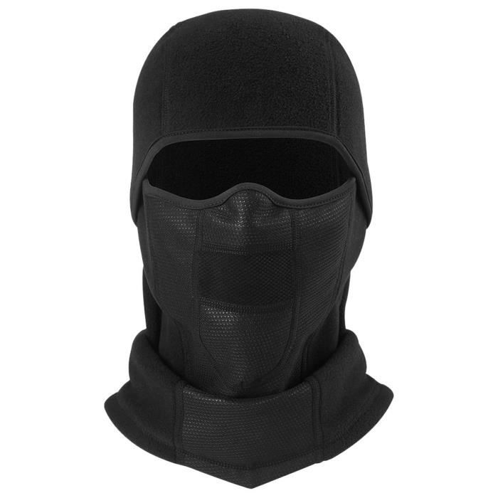 Noir teyiwei Cagoule Polaire Hommes Femmes Hiver Couvre-Visage Thermique Int/égral Ext/érieur /Épaissir Cagoule /Écran Facial Cache-Cou Cache-Oreille Cyclisme Cagoule pour Moto Cyclisme Ski