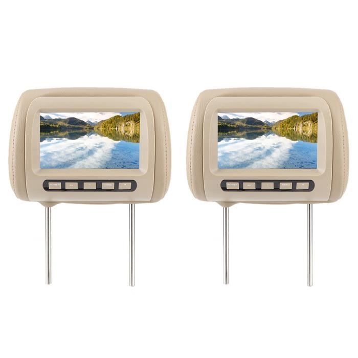 XTRONS Lot 2 Moniteurs Appuie-Tête Voiture 13.3" Android IPS Tactile - 32Go Netflix YouTube HDMI