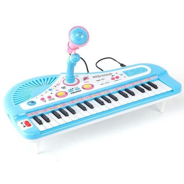 Instrument de musique jouet,B--Jouet de Piano pour enfants, 37 touches, musique num?�rique 