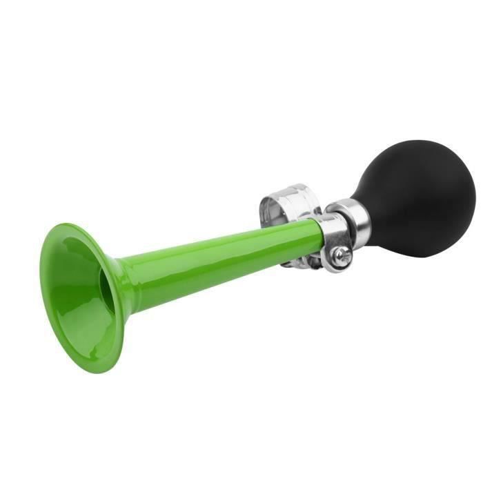 Klaxon Vélo Air Comprimé 2.2 Pouces - 5 Couleurs, Son Puissant - Guidon Métal/Silicone