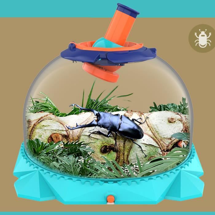 Riisoyu - Boîte D'observation Insectes Avec Loupe X2,6 Et X4,5 - Kit Explorateur Extérieur - Pince à Insectes Et Pincette - Cadeau Pour Enfant - Dès 4 Ans
