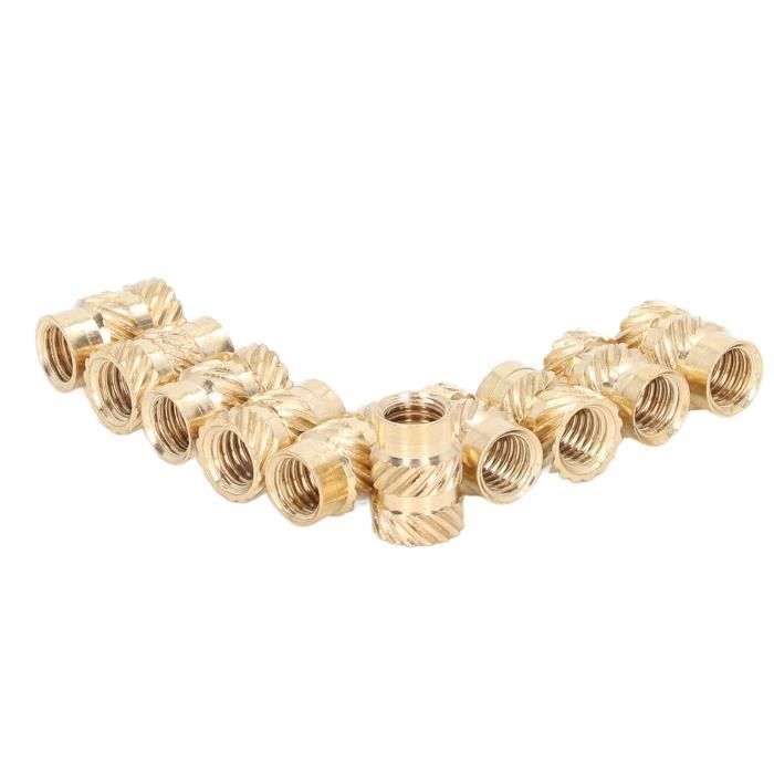 Newpop 300 Pièces Insert Fileté Metal, Filet Rapporté, Ecrous Moletés