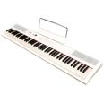 DELSON Piano portable 88 Touches Dynamique blanc-1
