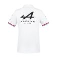 Polo à manches courtes femme Le Coq Sportif Alpine F1 2021/22 - blanc - L-1