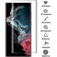 Verre Trempé pour Samsung Galaxy S22 Ultra [Lot 2] Protecteur d'écran 3D Incurvé Transparent-1