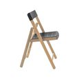 Chaise de jardin pliante TRAMONTINA Balcony en bois de teck FSC et polypropylène noir-1