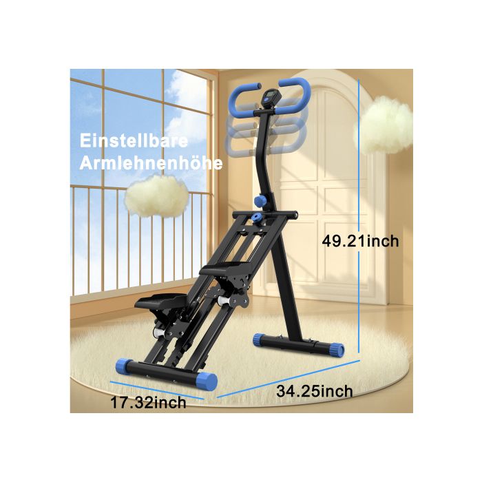 Stepper Pliable Sportneer Pour Maison - Résistance Réglable, Compteur Calories, Neuf