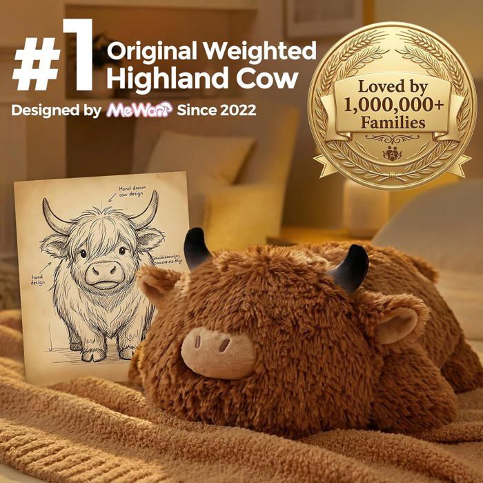 Living Nature Peluche 26cm Vache Highland avec Son, Marron Living Nature Peluche 26cm Vache Highland avec Son, Marron