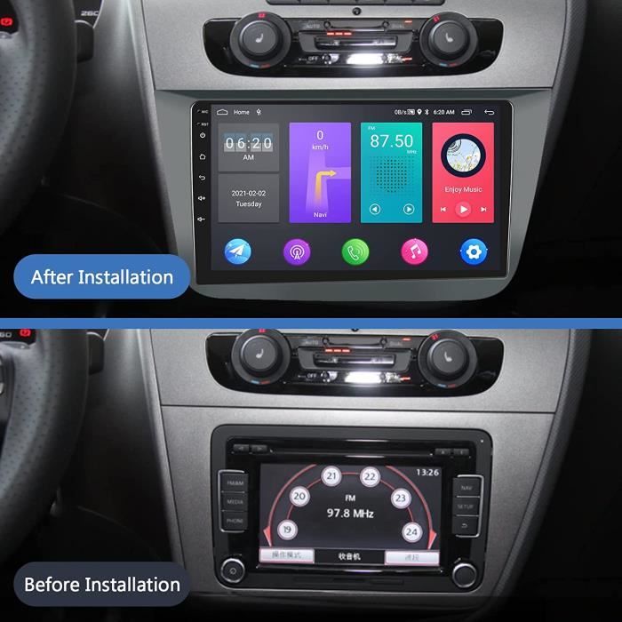 Android Autoradio pour Seat Altea 2004-2015, 9 Pouces Autoradio Ecran  Tactile Poste Radio Voiture Bluetooth avec 24 [238] - Cdiscount Auto