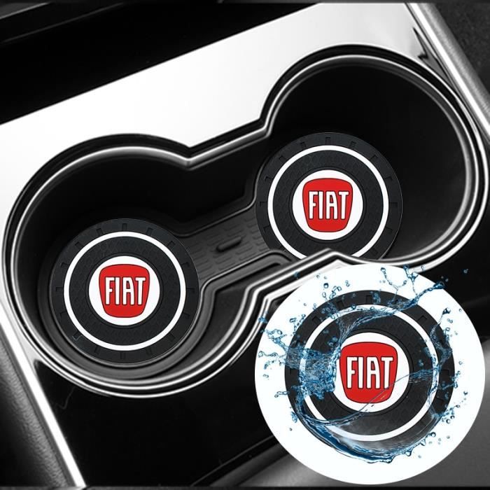 Tapis voiture,Porte-gobelet en Gel de silice antidérapant pour voiture,pour  Fiat 500 500x Ducato Tipo Panda Bravo - Type 1pcs-Fiat - Cdiscount Auto