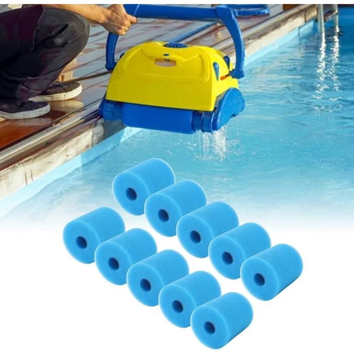 Cartouches d'éponge de filtre de piscine réutilisables et lavables - TRAHOO  - Lot de 10 - Matériau éponge PU - Cdiscount Jardin