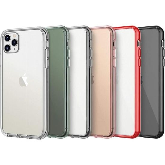 Coque Antichoc IPhone 11 Pro (5,8 Pouces) - Noir Et Gunmetal - Neuf Sous Blister
