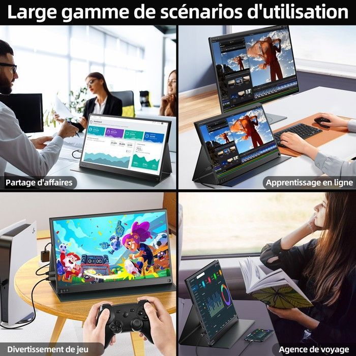 Deuxième écran Écran Externe IPS étendu De 16,1 Pouces, Résolution 2560