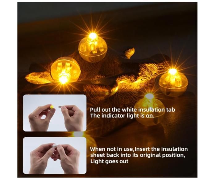 NHQZ – 20 Mini LED à Pile Pour Maison De Poupée – Lumière Rouge Non Clignotante – Avec Piles AG3 – Décoration Miniature DIY